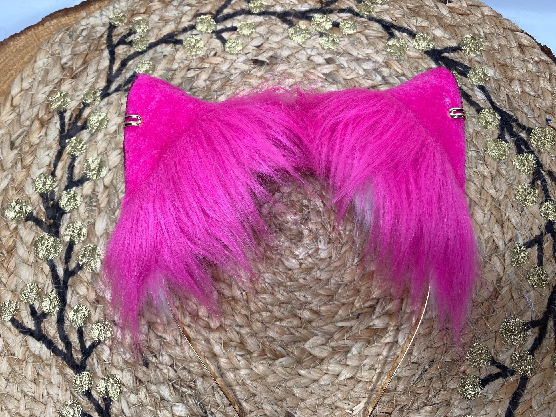 Ahri Cosplay LOL Spirit Blossom cat ears made of faux fur for cosplay, streamers, therians, furry wearable as a headband