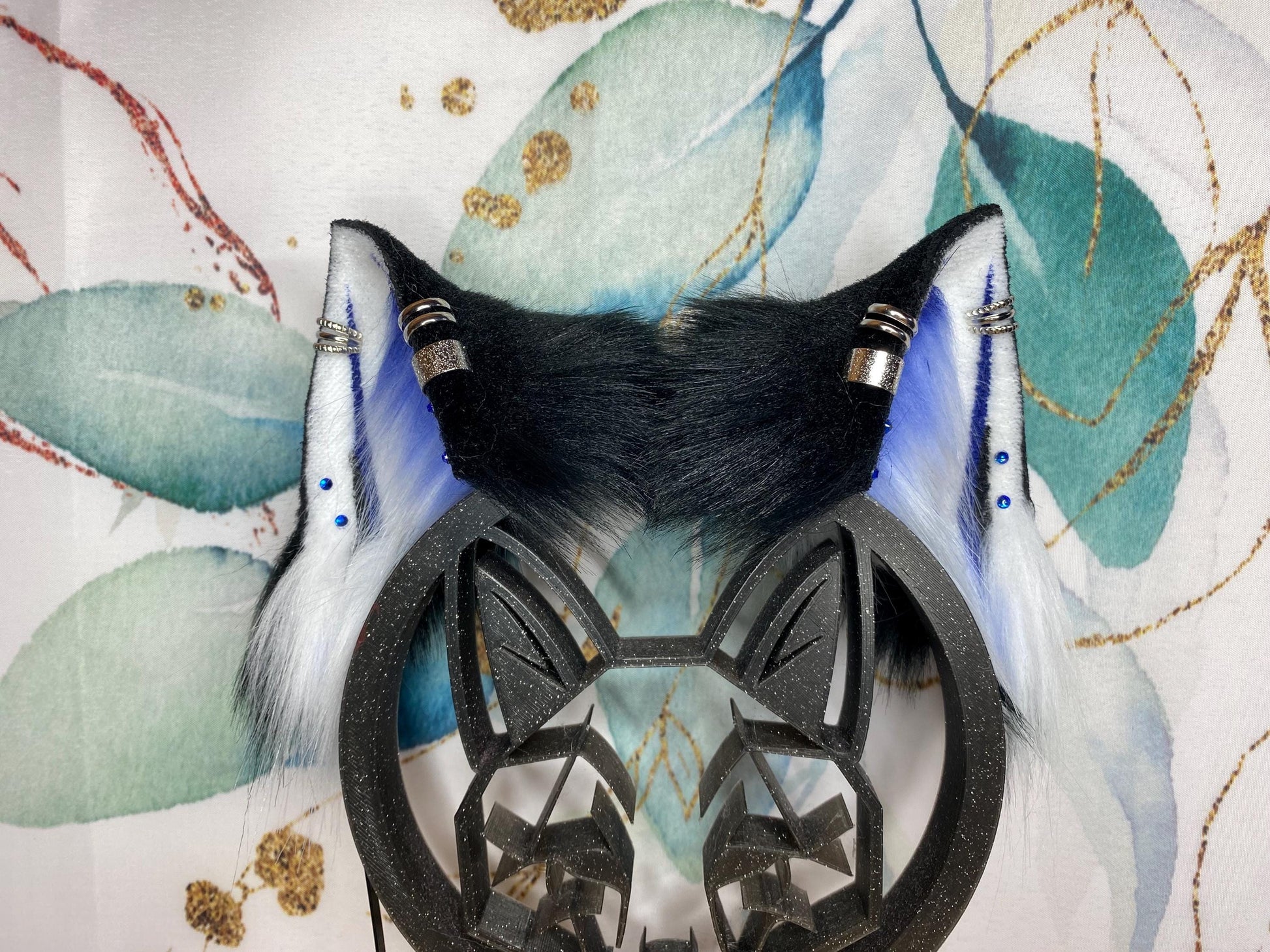 Alice Madness Returns cat ears handmade from faux fur for cosplay, therian, furry, streamer wearable as a headband
