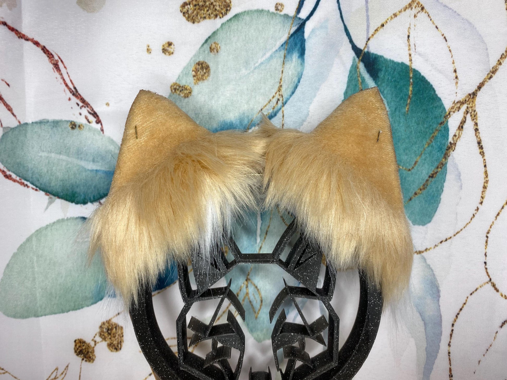 Alice in Wonderland cat ears handmade from faux fur for cosplay, therian, furry, streamer wearable as a headband
