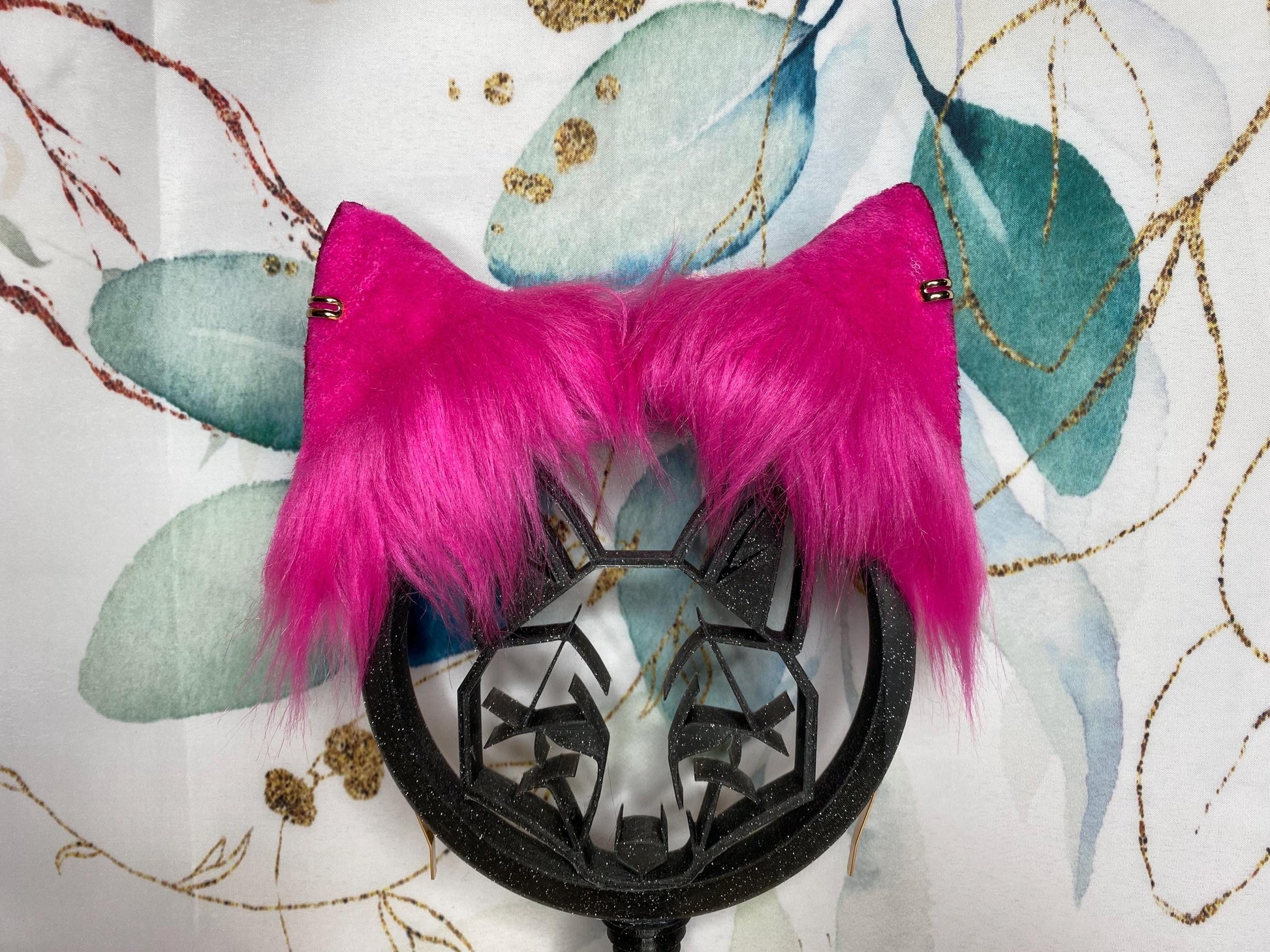 Ahri Cosplay LOL Spirit Blossom cat ears made of faux fur for cosplay, streamers, therians, furry wearable as a headband
