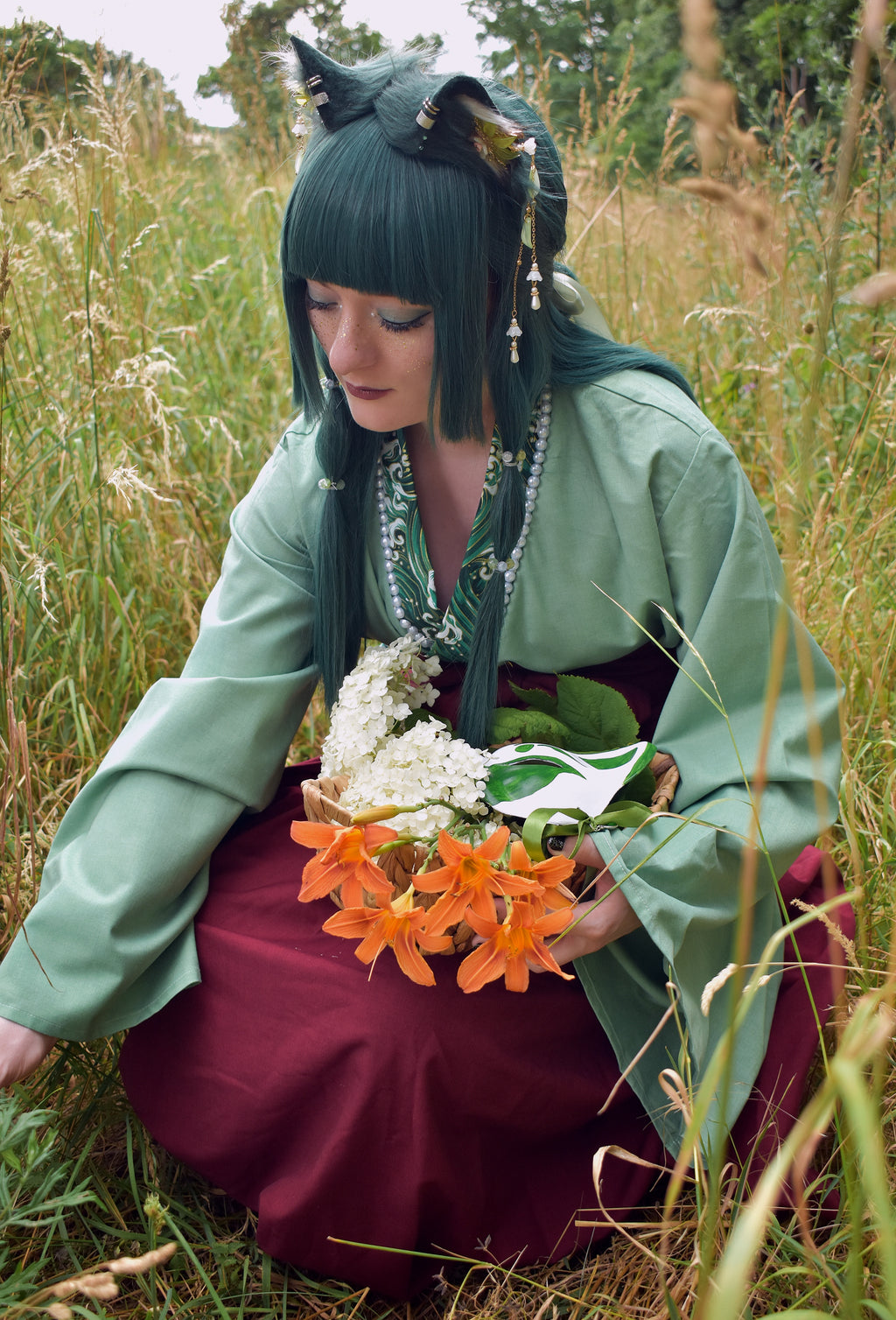 Die Tagebücher der Apothekerin- MaoMao handmade with love fauxfur cat ears for cosplay, petplay, streaming, anime fans, therians, furrys headband (Kopie)