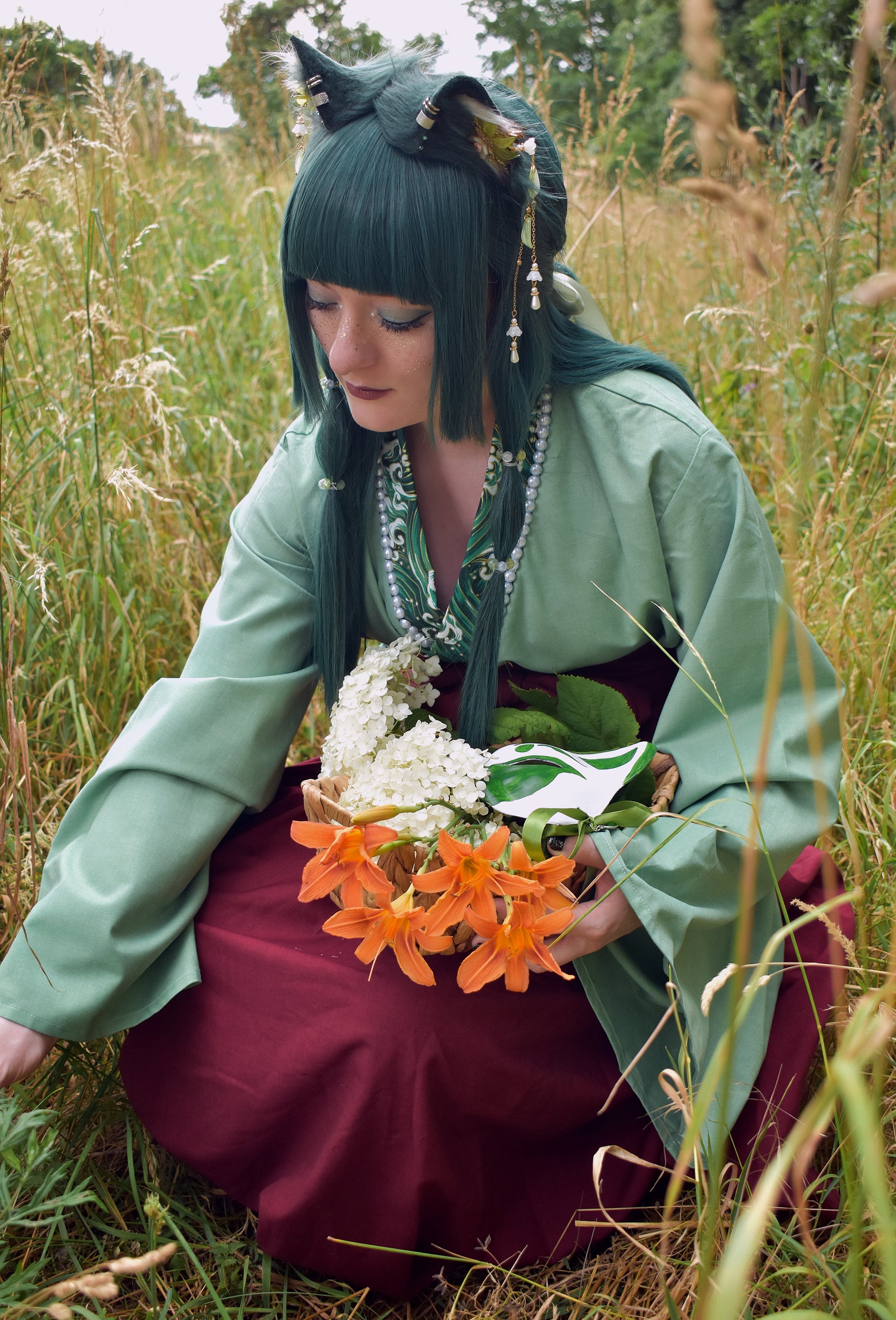 Die Tagebücher der Apothekerin- MaoMao handmade with love fauxfur cat ears for cosplay, petplay, streaming, anime fans, therians, furrys headband (Kopie)
