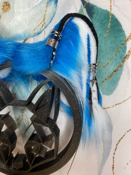 Kpop Demon Hunters Derpy Tiger handmade with love fauxfur cat ears for cosplay, petplay, streaming, anime fans, therians, furrys headband